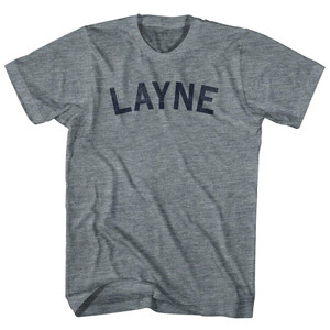 Layne Womens Tri-Blend Junior Cut T-Shirt - Athletic Grey