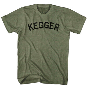 Kegger Adult Tri-Blend T-shirt - Military Green