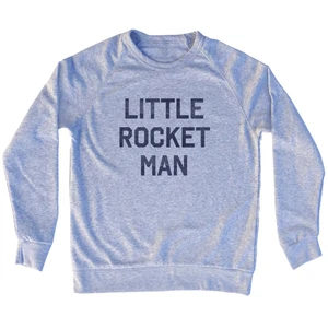 Little Rocket Man Adult Tri-Blend Sweatshirt - Grey Heather