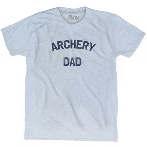 Archery Dad Adult Tri-Blend T-shirt - Athletic White