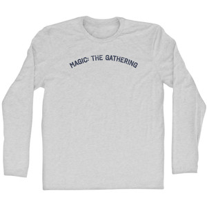 Magic The Gathering Adult Cotton Long Sleeve T-shirt - Grey Heather
