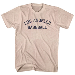 Los Angeles Baseball Adult Tri-Blend T-shirt - Sand