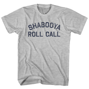 Shabooya Roll Call Womens Cotton Junior Cut T-Shirt - Grey Heather