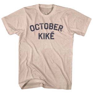 October Kike Adult Tri-Blend T-shirt - Sand