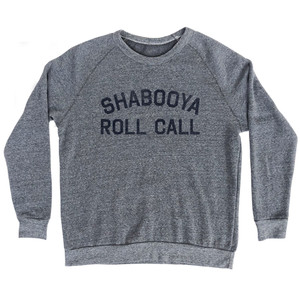 Shabooya Roll Call Adult Tri-Blend Sweatshirt - Athletic Grey