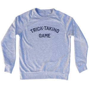 Trick-taking Game Adult Tri-Blend Sweatshirt - Grey Heather