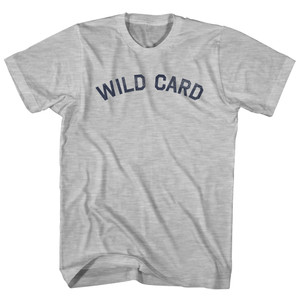 Wild Card Womens Cotton Junior Cut T-Shirt - Grey Heather