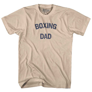 Boxing Dad Adult Cotton T-shirt - Creme