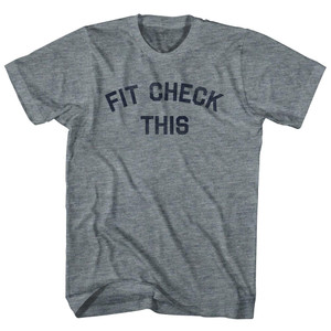 Fit Check This Womens Tri-Blend Junior Cut T-Shirt - Athletic Grey
