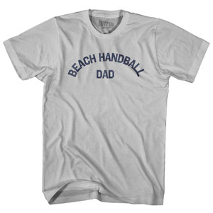 Beach Handball Dad Adult Cotton T-shirt - Cool Grey