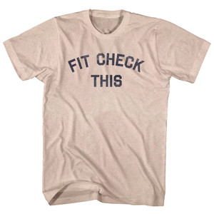Fit Check This Adult Tri-Blend T-shirt - Sand