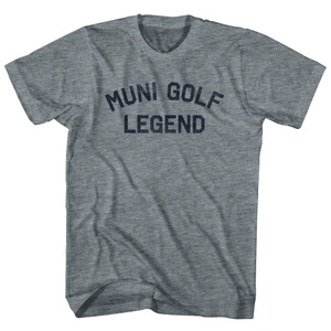 Muni Golf Legend Youth Tri-Blend T-shirt - Athletic Grey