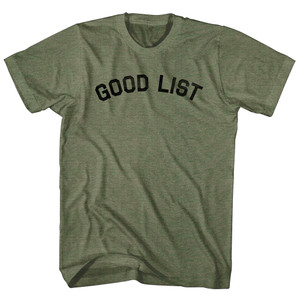 Good List Adult Tri-Blend T-shirt - Military Green