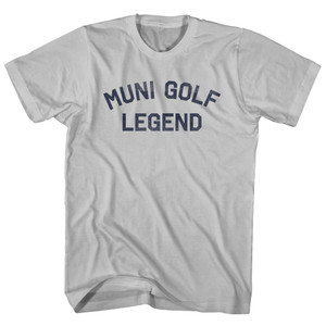 Muni Golf Legend Adult Cotton T-shirt - Cool Grey