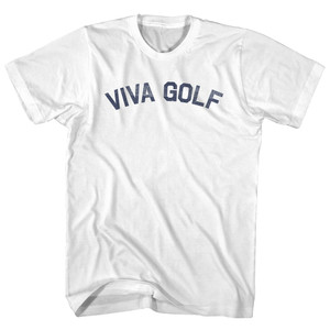Viva Golf Youth Cotton T-shirt - White
