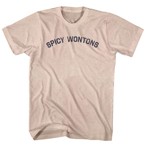 Spicy Wontons Adult Tri-Blend T-shirt - Sand