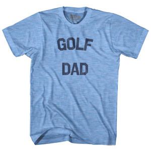 Golf Dad Adult Tri-Blend T-shirt - Athletic Blue