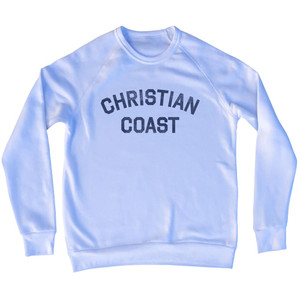 Christian Coast Adult Tri-Blend Sweatshirt - White
