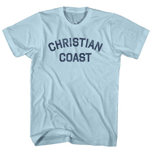 Christian Coast Adult Cotton T-shirt - Light Blue