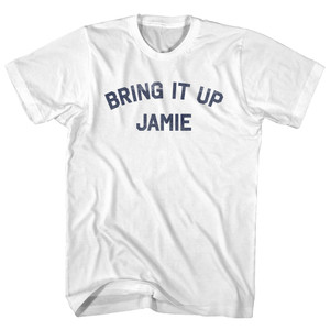 Bring It Up Jamie Womens Cotton Junior Cut T-Shirt - White