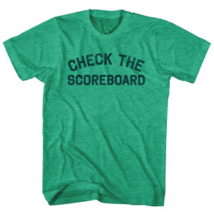 Check the Scoreboard Adult Tri-Blend T-shirt - Athletic Green