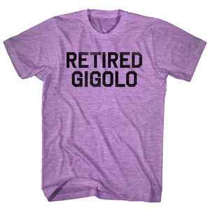 Retired Gigolo Adult Tri-Blend T-shirt - Athletic Purple