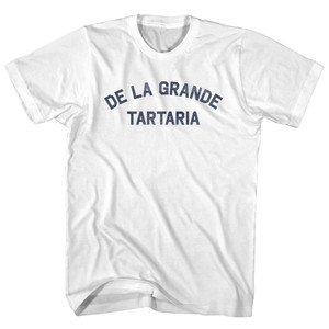 De La Grande Tartaria Womens Cotton Junior Cut T-Shirt - White