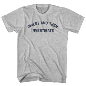 Invest and Then Investigate Youth Cotton T-shirt - Grey Heather