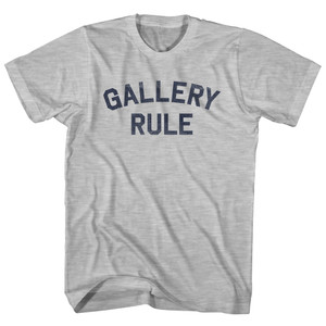 Gallery Rule Adult Cotton T-shirt - Grey Heather