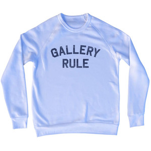 Gallery Rule Adult Tri-Blend Sweatshirt - White