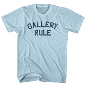 Gallery Rule Adult Cotton T-shirt - Light Blue