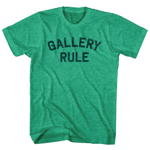 Gallery Rule Adult Tri-Blend T-shirt - Athletic Green