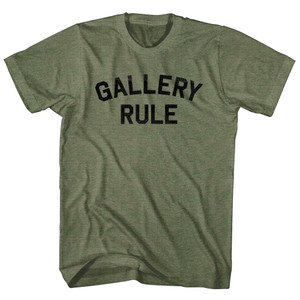 Gallery Rule Adult Tri-Blend T-shirt - Military Green