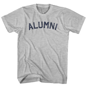 Alumni Womens Cotton Junior Cut T-Shirt - Grey Heather