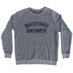 Backyard Grower Adult Tri-Blend Sweatshirt - Athletic Grey