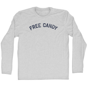 Free Candy Adult Cotton Long Sleeve T-shirt - Grey Heather