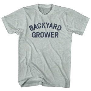 Backyard Grower Adult Tri-Blend T-shirt - Athletic Cool Grey