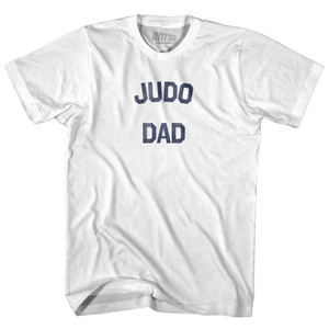 Judo Dad Adult Cotton T-shirt - White