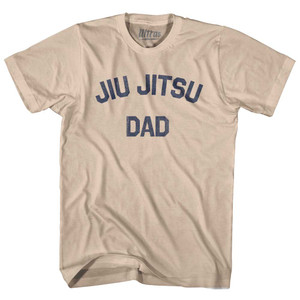 Jiu Jitsu Dad Adult Cotton T-shirt - Creme