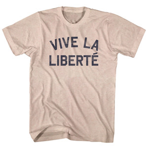 Vive La Libert Adult Tri-Blend T-shirt - Sand