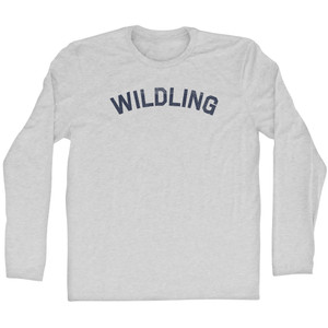 Wildling Adult Cotton Long Sleeve T-shirt - Grey Heather