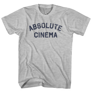 Absolute Cinema Womens Cotton Junior Cut T-Shirt - Grey Heather