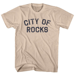 City of Rocks Adult Cotton T-shirt - Creme