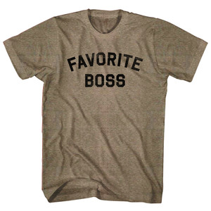Favorite Boss Adult Tri-Blend T-shirt - Coffee