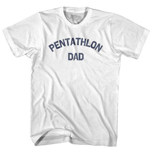 Pentathlon Dad Womens Cotton Junior Cut T-Shirt - White