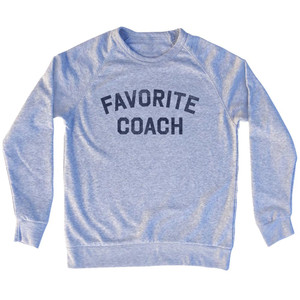 Favorite Coach Adult Tri-Blend Sweatshirt - Grey Heather
