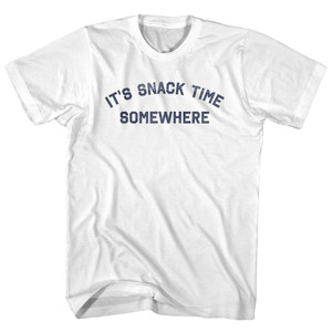 It's Snack Time Somewhere Youth Cotton T-shirt - White