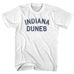 Indiana Dunes Womens Cotton Junior Cut T-Shirt - White