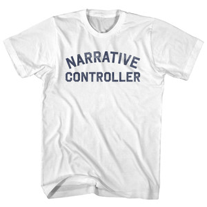 Narrative Controller Youth Cotton T-shirt - White