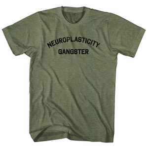 Neuroplasticity Gangster Adult Tri-Blend T-shirt - Military Green